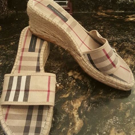 burberry pre-loved slides & flip flops uae|burberry espadrille flats.